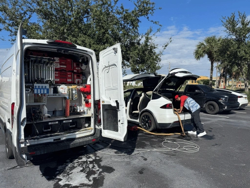 Inside of Our Mobile Van