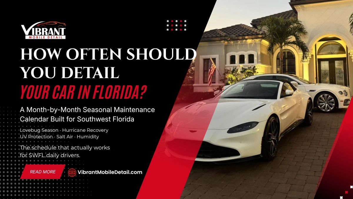 How Often Should You Detail Your Car in Florida? (A Seasonal Maintenance Calendar)